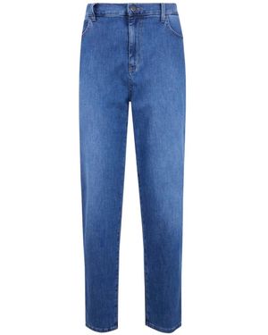 CIGALA'S Elasticated-Waist Jeans - Blue