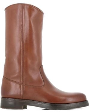 Alberto Fasciani Megan Round-Toe Boots - Brown