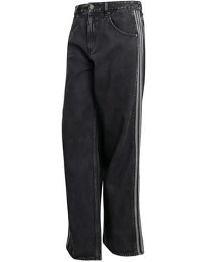 adidas Firebird Adicolor Denim Trousers - Black