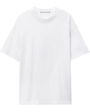 Alexander Wang Logo Cotton T-Shirt - White