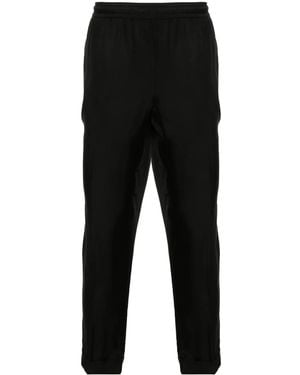 Neil Barrett Pressed-Crease Tapered Trousers - Black