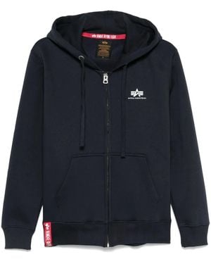 Alpha Industries Zip-Up Hoodie - Blue