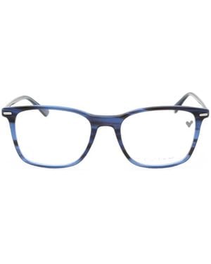 Calvin Klein Rectangle-Frame Glasses - Blue