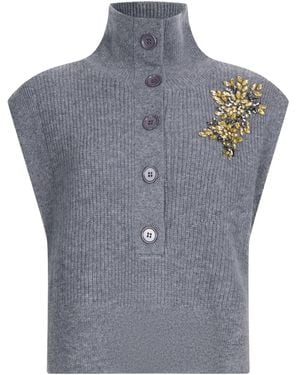 Liu Jo Embellished Jumper - ブルー