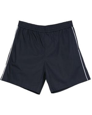 Iceberg Piped-Trim Shorts - Blue