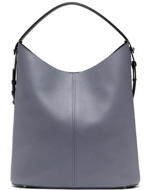 Maison Margiela Xl Dress-Age Leather Shoulder Bag - Blue