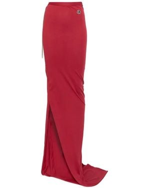 Moncler Slit Skirt - Red