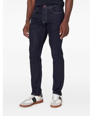 Paul & Shark Contrast-Stitching Jeans - Blue