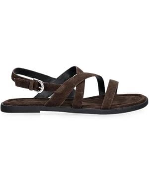 Vagabond Shoemakers Zaida Crossover-Strap Buckled Sandals - White