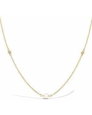 Pragnell 18Kt Sundance Pearl And Diamond Necklace - Natural