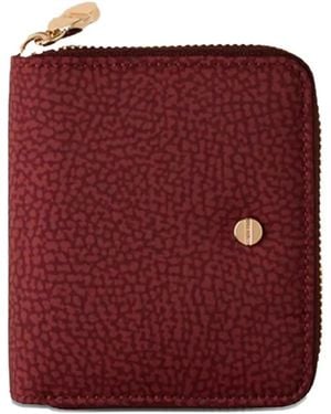 Borbonese Zip-Around Wallet - Red
