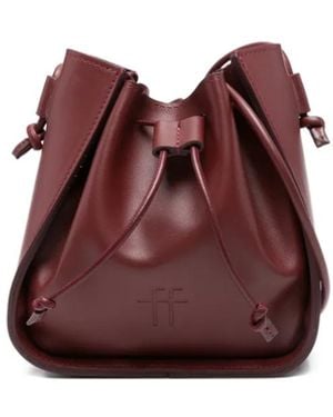 forte_forte Drawstring Crossbody Bag - Purple