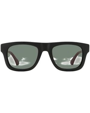 Gucci Web Rectangular Sunglasses - Black