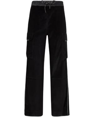 Moncler Corduroy Cargo Trousers - Black