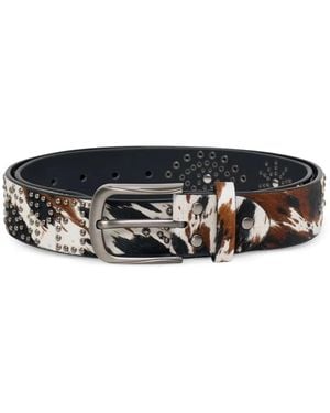 Kidsuper Studded Horse-Hair Belt - White