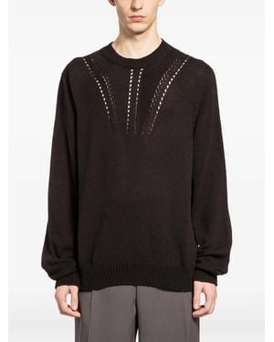 Jil Sander Pullover Mit Cut-Out - Schwarz