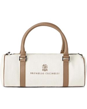 Brunello Cucinelli Borsa Tote Barrel - Neutro