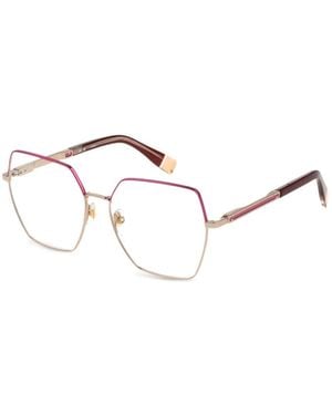Furla Geometric-Frame Glasses - Natural