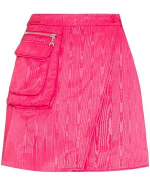 Marine Serre Cycling Wrap A-Line Skirt - Pink
