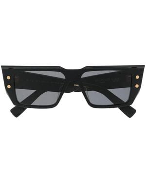 Balmain Square-Frame Sunglasses - Nero