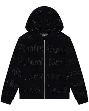 DENIM TEARS Srca Rhinestone-Embellished Hoodie - Black