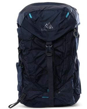 Gregory Logo-Print Panelled Backpack - Blue