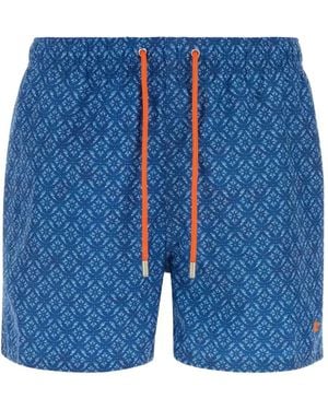 Gallo Badeshorts Mit Print - Blau