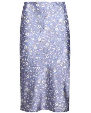 Tropic of C Floral-Pattern Midi Skirt - Blue