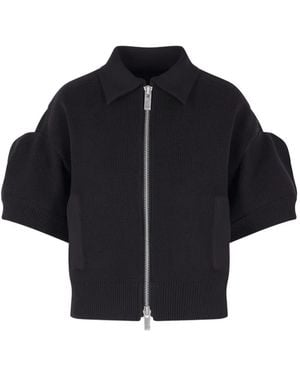 Sacai Zipped Cardigan - Blue