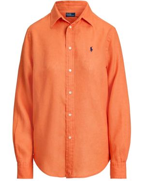 Polo Ralph Lauren Button-Fastening Long-Sleeve Shirt - Orange