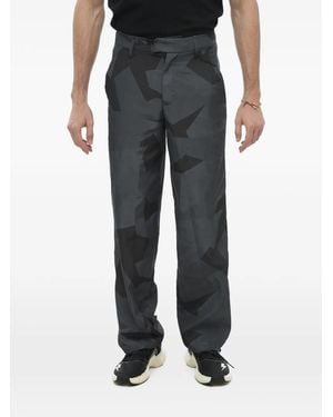 Neil Barrett Liam Camouflage-Print Trousers - Black