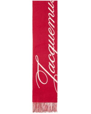 Jacquemus Atelier Fringed Scarf - Red