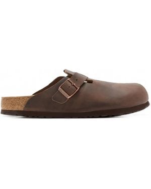 Birkenstock Boston Buckle-Strap Sandals - Brown