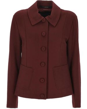 EMMA & GAIA Button-Up Jacket - Purple