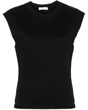 Rabanne Chain-Detail Cotton T-Shirt - Black