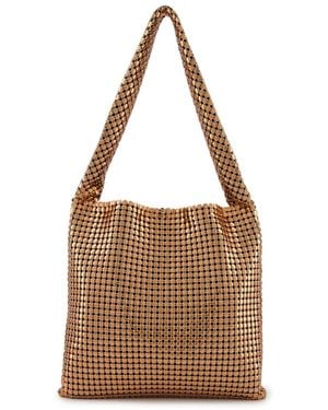 Rabanne Borsa Tote Pixel - Marrone