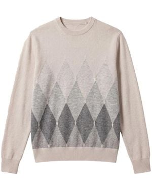 Ballantyne Cashmere Crew-Neck Sweater - Gray