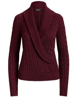 Ralph Lauren Cable-Knit Sweater - Red