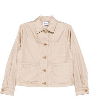 Aspesi Buttoned Patch-Pocket Jacket - Natural