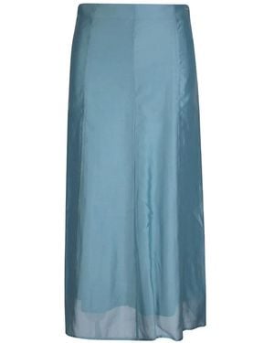 Calvin Klein Panel Midi Skirt - Blue