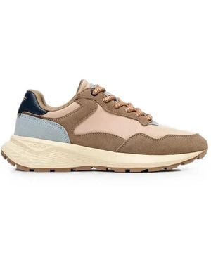HOFF City Mkii Panelled Lace-Up Trainers - Natural