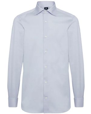 BOGGI Windsor-Collar Shirt - Blue