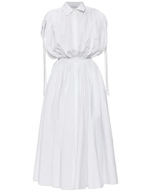 Givenchy Hemdkleid Mit Gerafften Ärmeln - Weiß