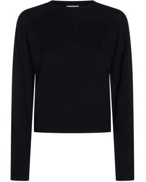Allude Raglan-Sleeve Cashmere Sweater - Black