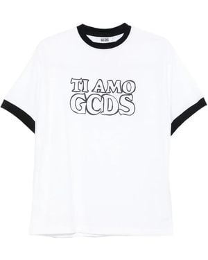 Gcds T-Shirt mit grafischem Print - Weiß