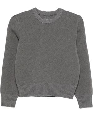 TOTEME Cropped Knit Sweater - Gray