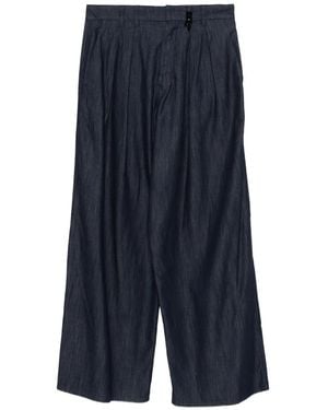 Max Mara Pleated-Front Trousers - Blue