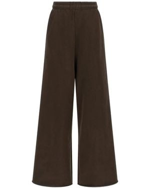 Entire studios Full Raw-Cut Track Trousers - Brown