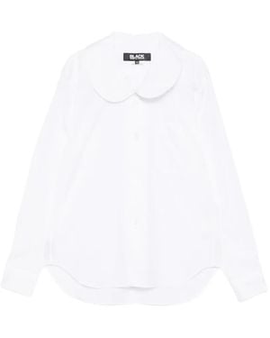 COMME DES GARÇON BLACK Peter Pan Collar Shirt - White