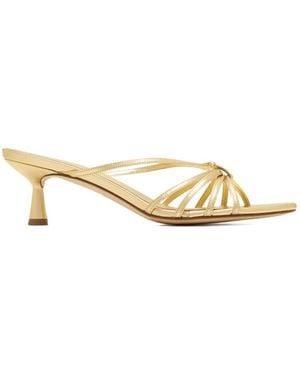 Aeyde Mules Abby Con Tacco 55Mm - Metallizzato
